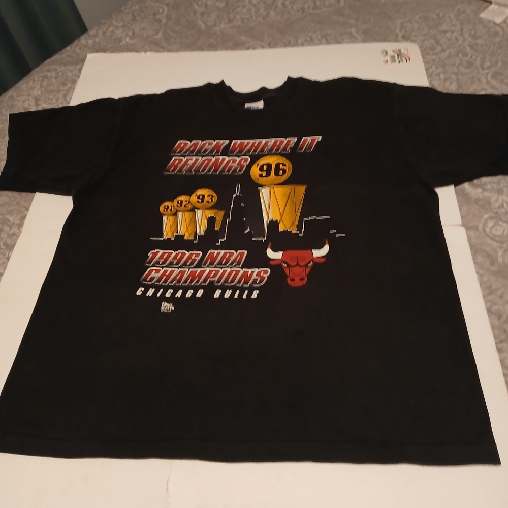 Vintage 1996 Chicago Bulls NBA Championship T Shirt XL